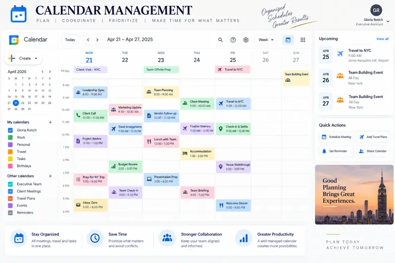Executive Calendar Management — preview